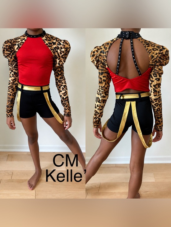 Kelle Other - Red Cheetah costume CM
